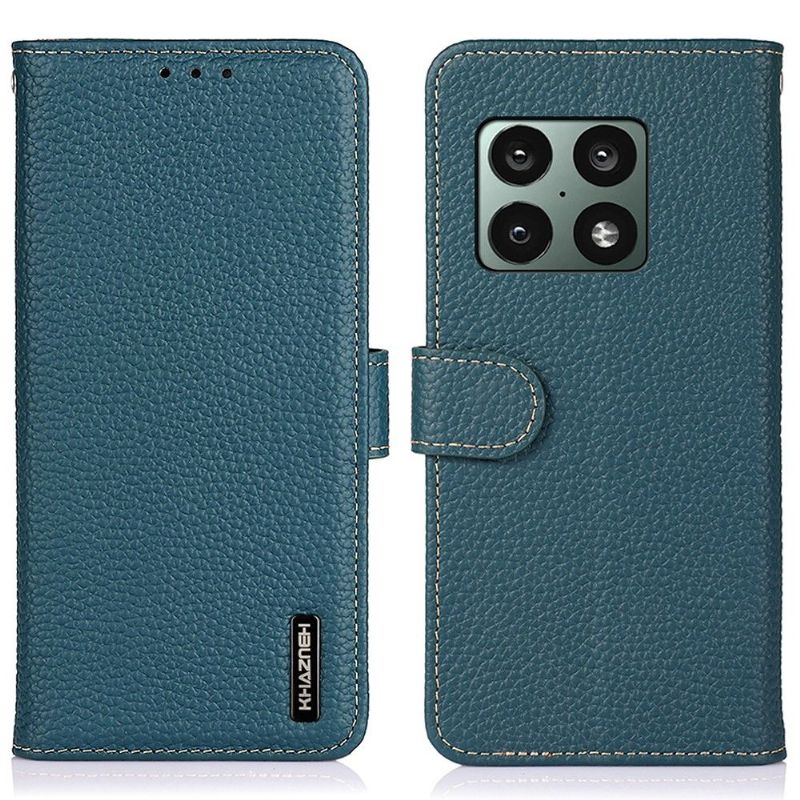 Flipové Pouzdro Na OnePlus 10 Pro Khazneh Zrnitá Kůže