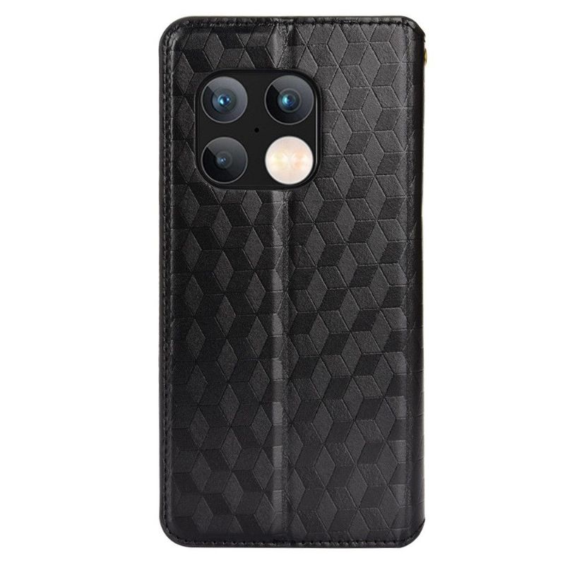 Flipové Pouzdro Na OnePlus 10 Pro Kožené Pouzdro Návrh Geometrie