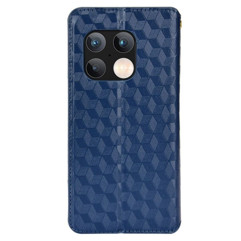 Flipové Pouzdro Na OnePlus 10 Pro Kožené Pouzdro Návrh Geometrie