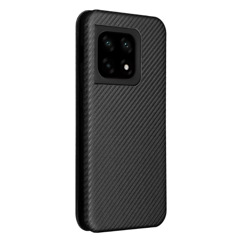 Flipové Pouzdro Na OnePlus 10 Pro Koženka Z Uhlíkových Vláken