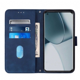 Flipové Pouzdro Na OnePlus 10 Pro Kožený Efekt S Geometrickým Designem