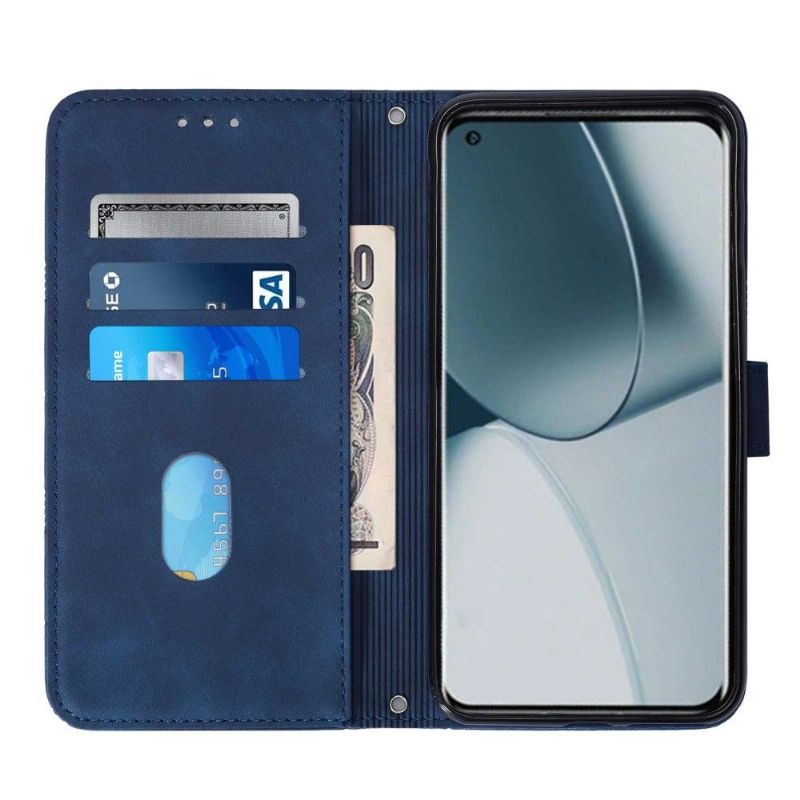 Flipové Pouzdro Na OnePlus 10 Pro Kožený Efekt S Geometrickým Designem