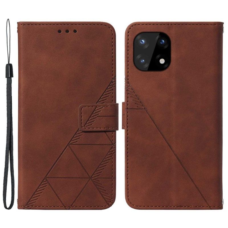 Flipové Pouzdro Na OnePlus 10 Pro Kožený Efekt S Geometrickým Designem