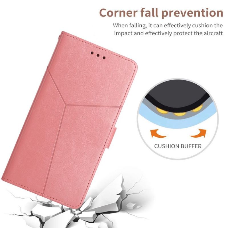 Flipové Pouzdro Na OnePlus 10 Pro Kožený Efekt Čar Y