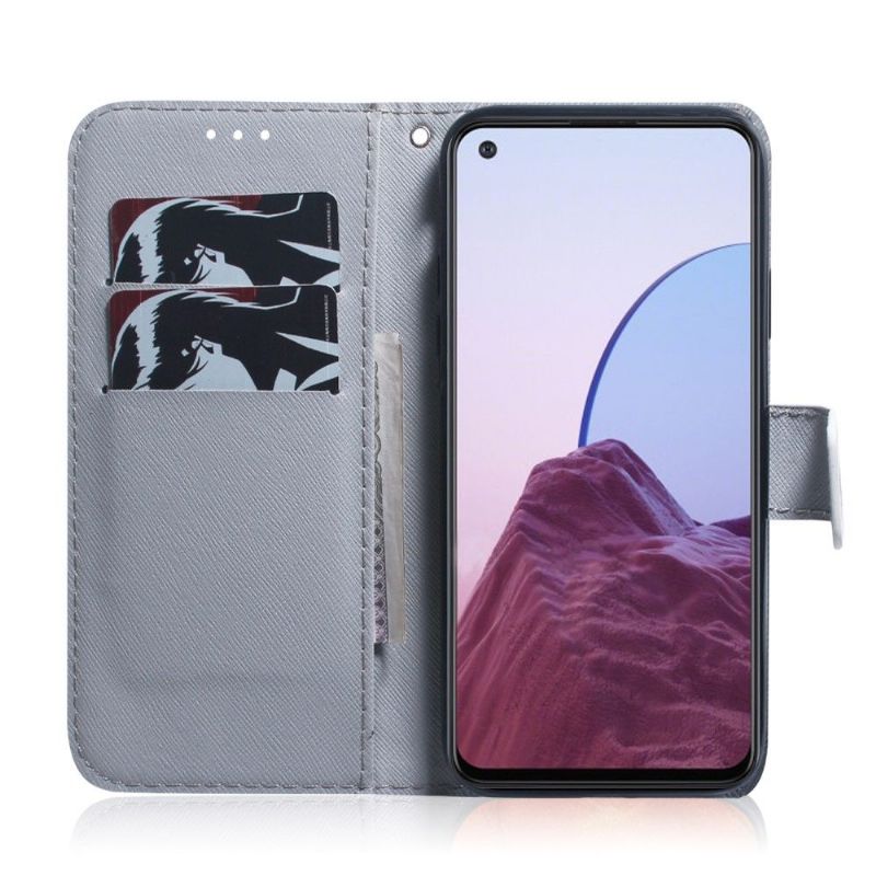 Kožené Pouzdro Folio Na OnePlus 10 Pro Funkce Podpory Vzoru Tygra