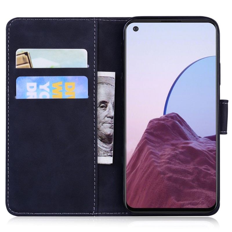 Kožené Pouzdro Folio Na OnePlus 10 Pro Reliéfní Tygr