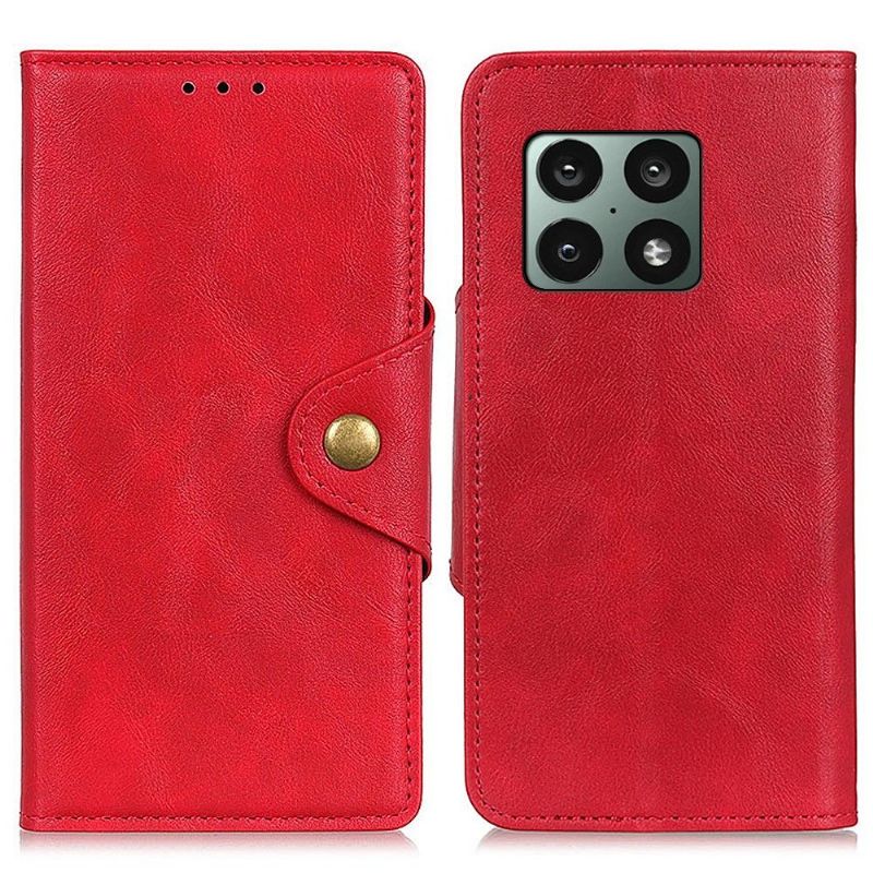 Kožené Pouzdro Na OnePlus 10 Pro Full Protect Matná Umělá Kůže