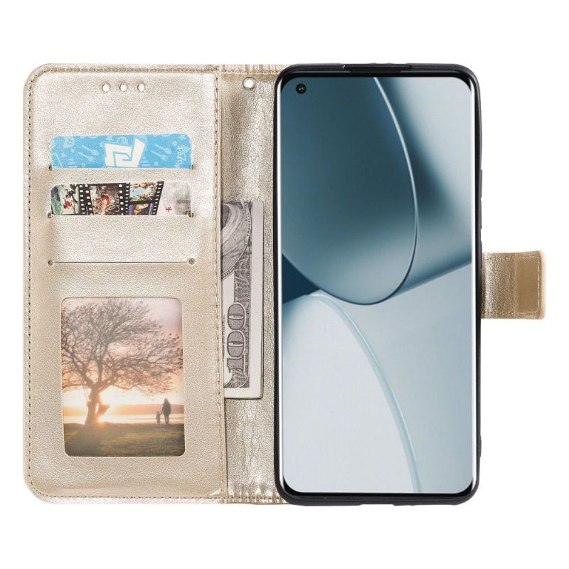 Kožené Pouzdro Na OnePlus 10 Pro Sluneční Mandala