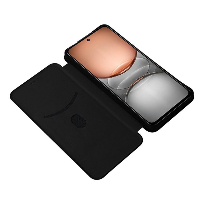 Kožené Pouzdro Folio Realme C75 Uhlíková Vlákna