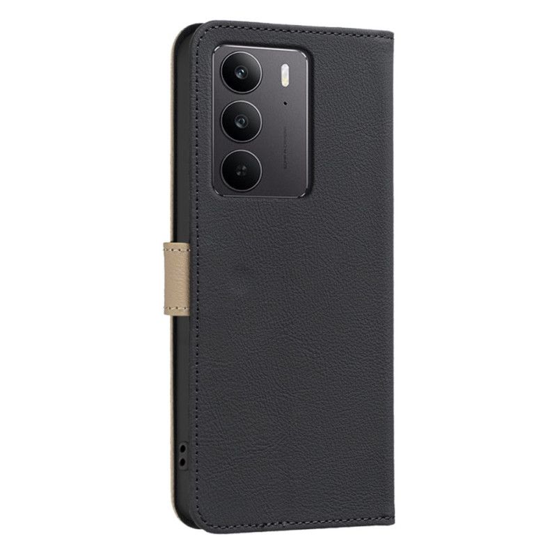 Kožený Kryt Na Realme C75 Binfen Color Květinový Vzor