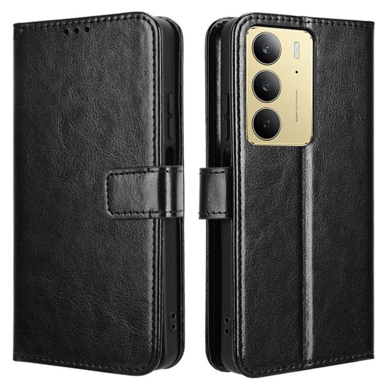 Kožený Kryt Realme C75 Okázalá Umělá Kůže