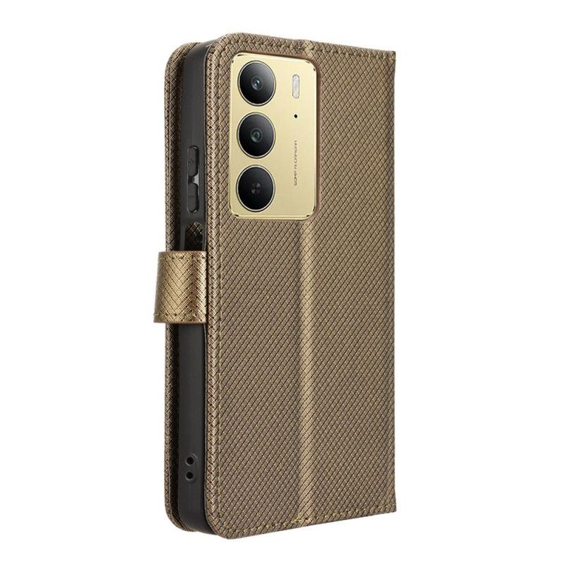 Kožený Kryt Realme C75 Popruh S Puntíky