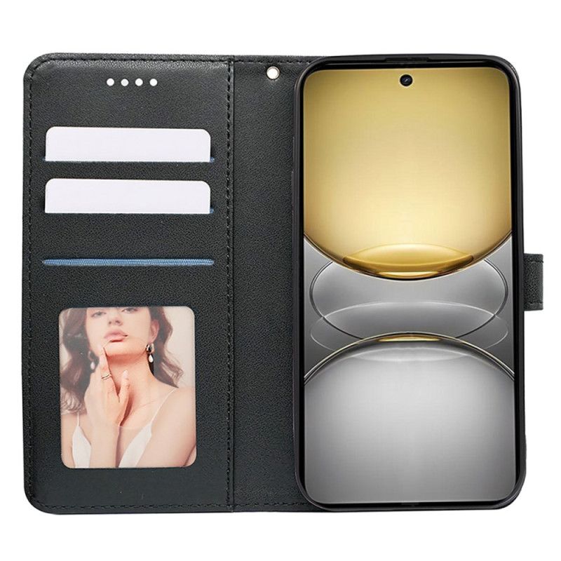 Kožený Kryt Realme C75 Vlys S Popruhem