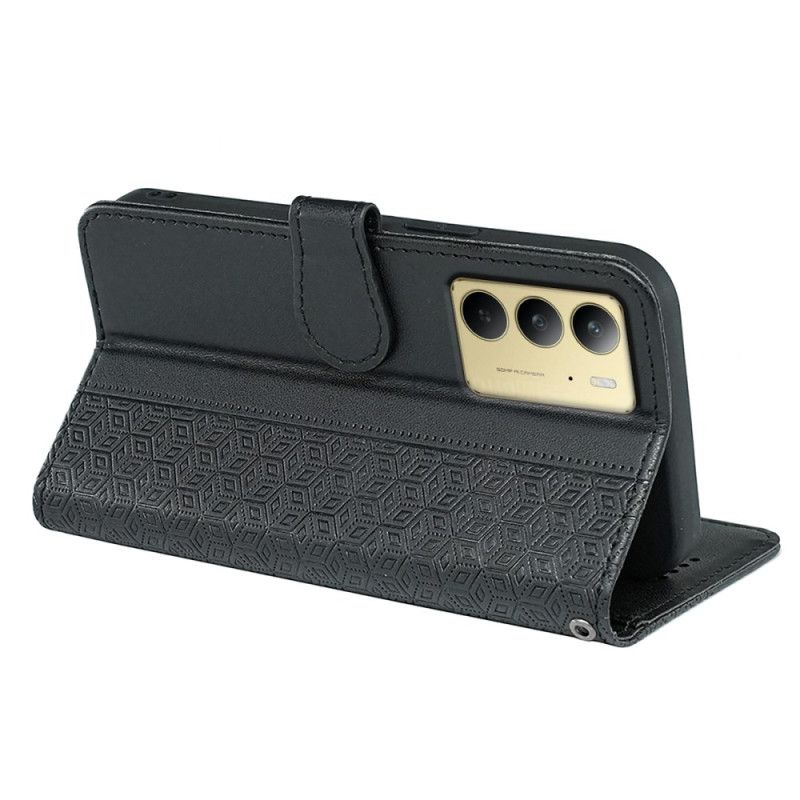 Kožený Kryt Realme C75 Vlys S Popruhem