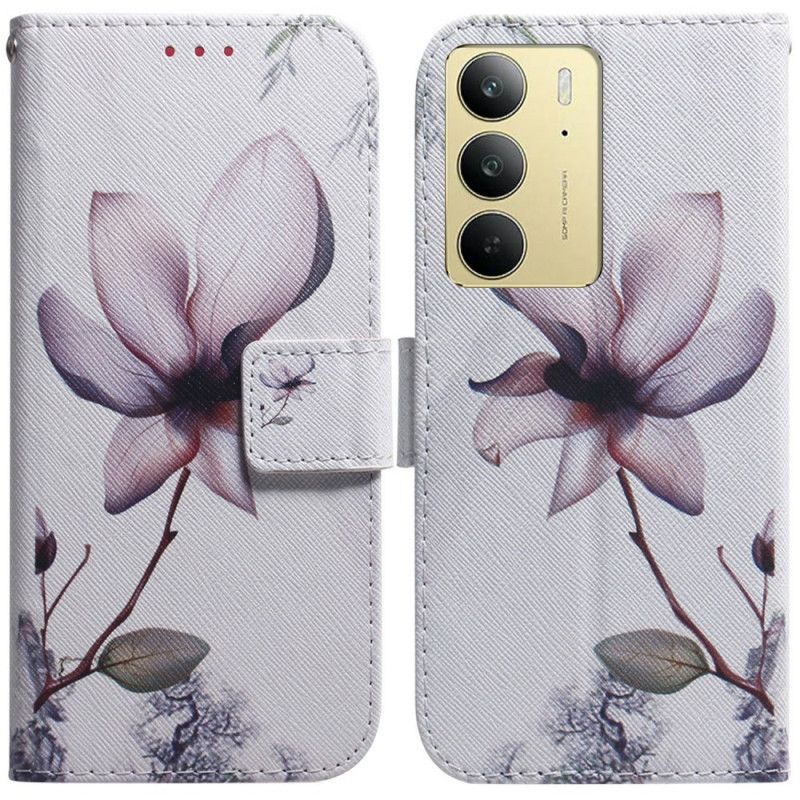 Peněženková Pouzdra Realme C75 Kryty Na Mobil Růžový Květ