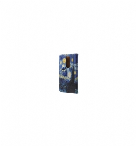 Kožené Pouzdro Na Nokia 5.1 Držák Hvězdné Noci
