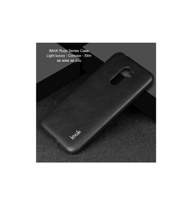 Kryt Na Pocophone F1 Imak Imitace Kůže - Černá