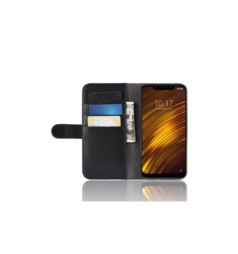 Pouzdra Na Pocophone F1 Prémiový Kožený Držitel Karty