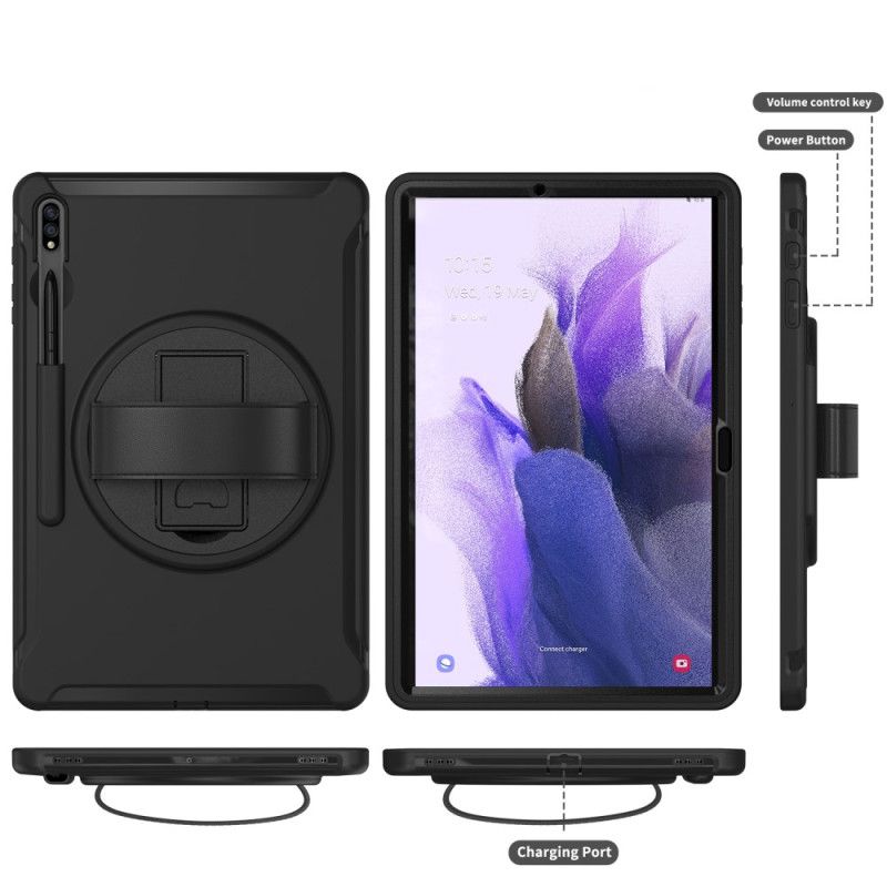 Kryt Samsung Galaxy Tab S9 Plus Kryty Na Mobil Otočná Podpěra A Ruční Popruh O