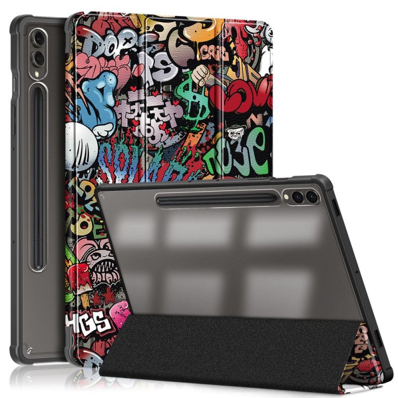 Samsung Galaxy Tab S9 Plus Transparentní Graffiti Zadní Strana
