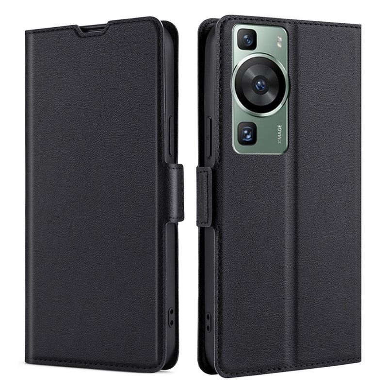 Flipové Pouzdro Na Huawei P60 Pro Kožený Efekt