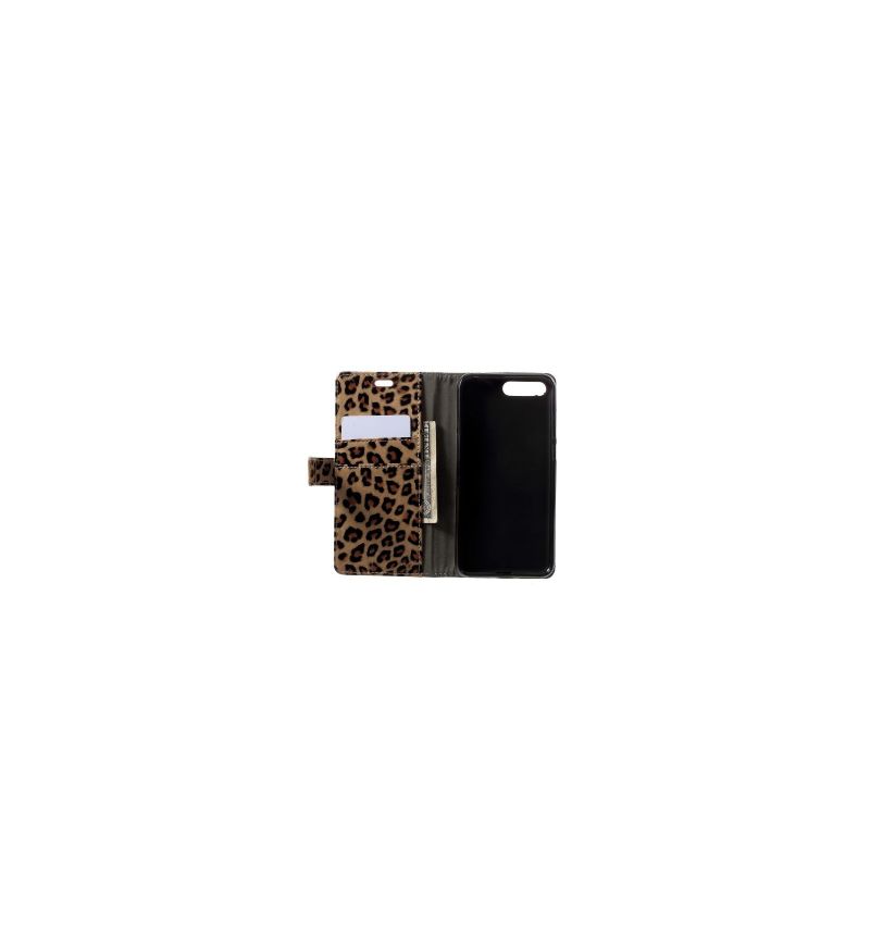 Flipové Pouzdro Na Honor 7A Peněženkové Pouzdro Leopardí Tisk
