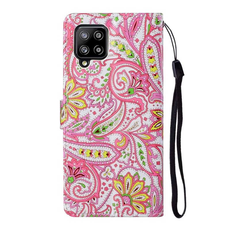 Flipové Pouzdro Na Samsung Galaxy A42 5G Paisley Flower