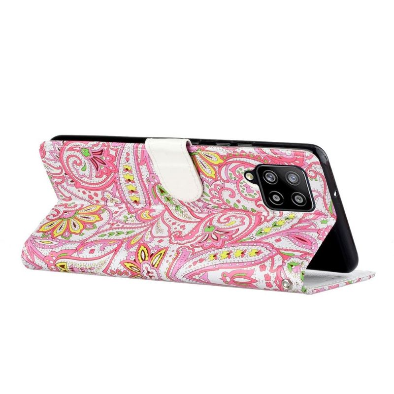 Flipové Pouzdro Na Samsung Galaxy A42 5G Paisley Flower
