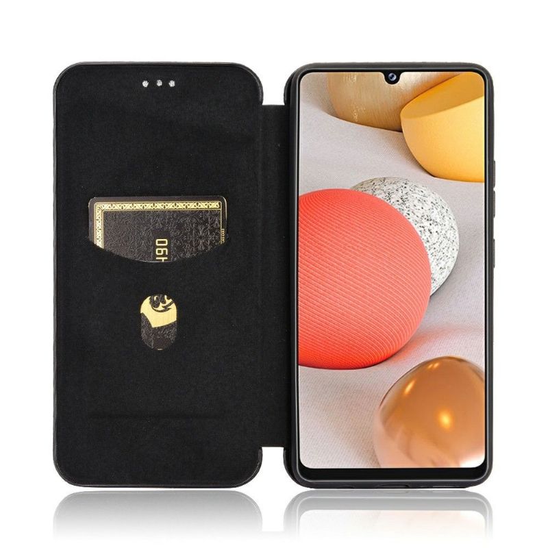 Flipové Pouzdro Na Samsung Galaxy A42 5G Umělá Kůže Ve Stylu Uhlíkových Vláken