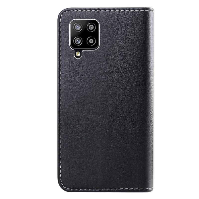 Kožené Pouzdro Na Samsung Galaxy A42 5G Tříbarevné Prošívání Z Umělé Kůže