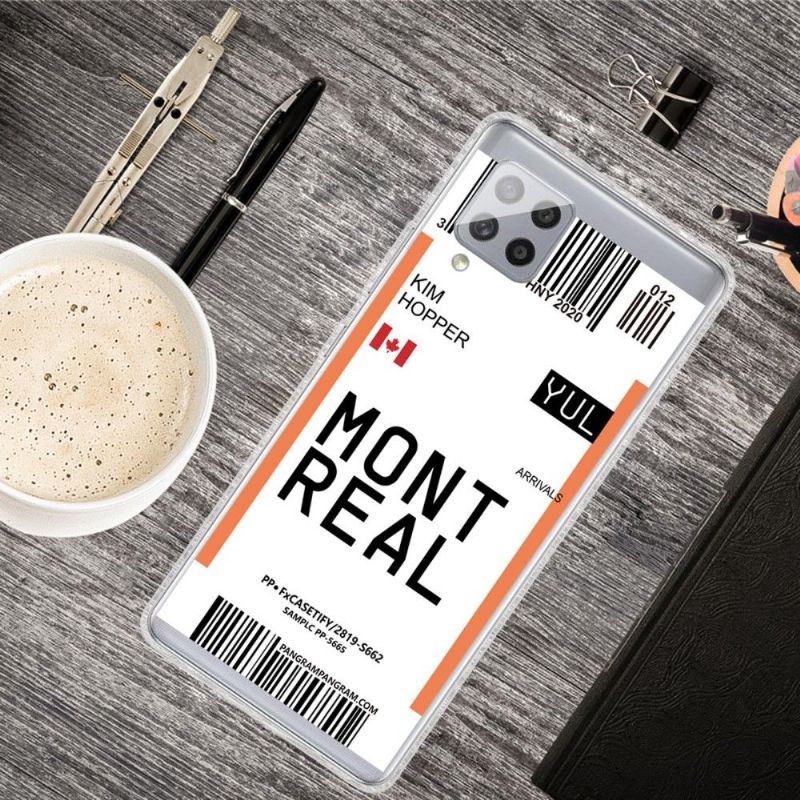 Kryt Na Samsung Galaxy A42 5G Palubní Vstupenka 04 Montreal