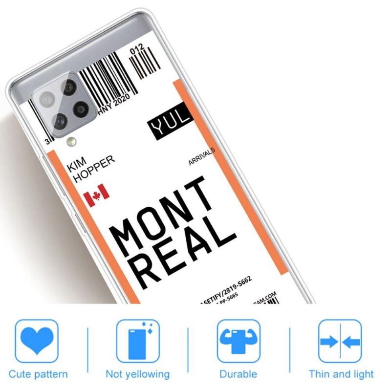 Kryt Na Samsung Galaxy A42 5G Palubní Vstupenka 04 Montreal