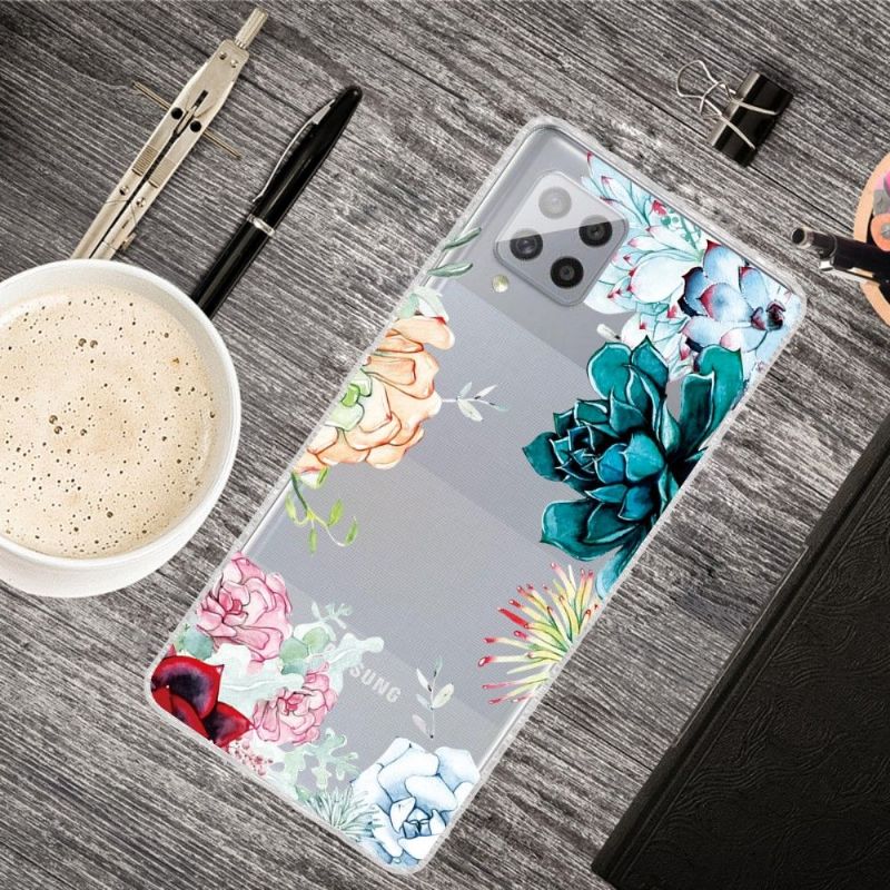Kryt Na Samsung Galaxy A42 5G Různé Květiny