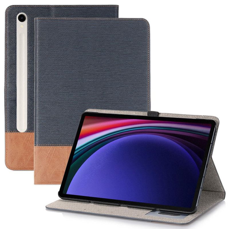Kožený Kryt Samsung Galaxy Tab S9 Dvoubarevné