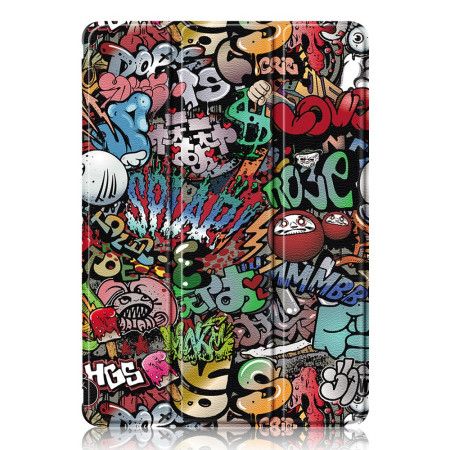 Samsung Galaxy Tab S9 Držák Na Dotykové Pero Na Průhledné Zadní Straně Graffiti