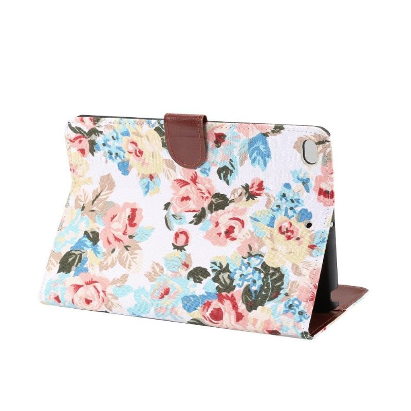 iPad Mini 2019 – Floral Cover Textilie Cover – White