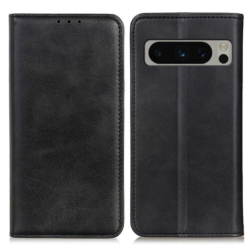 Kožené Pouzdro Folio Google Pixel 8 Pro Stylová Štípaná Kůže