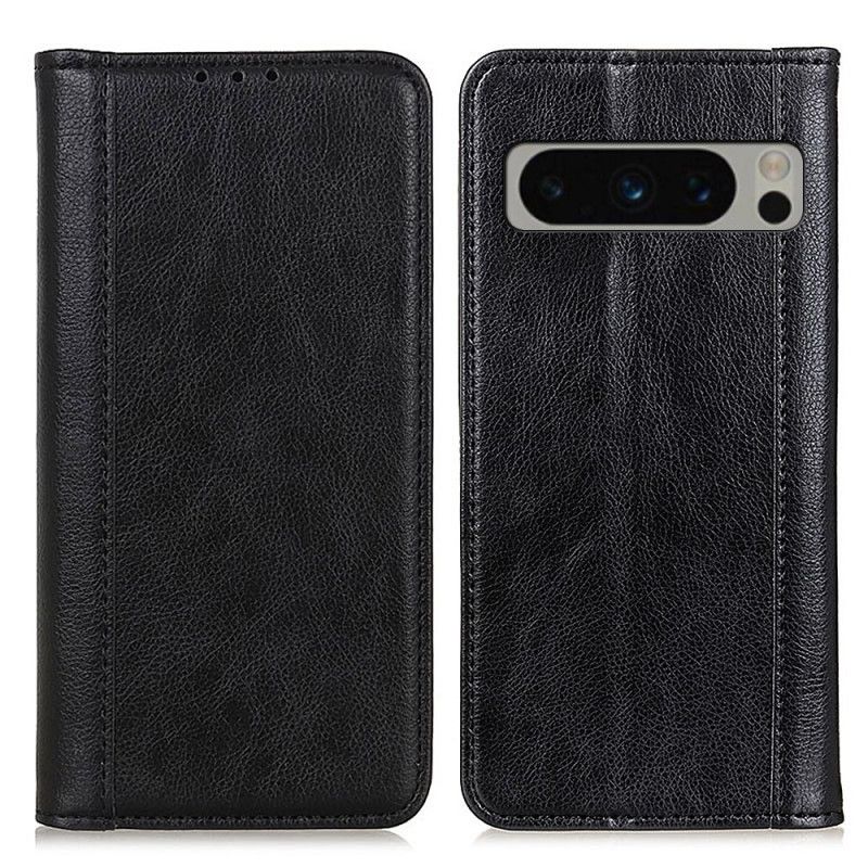 Kožené Pouzdro Folio Google Pixel 8 Pro Štípaná Kůže