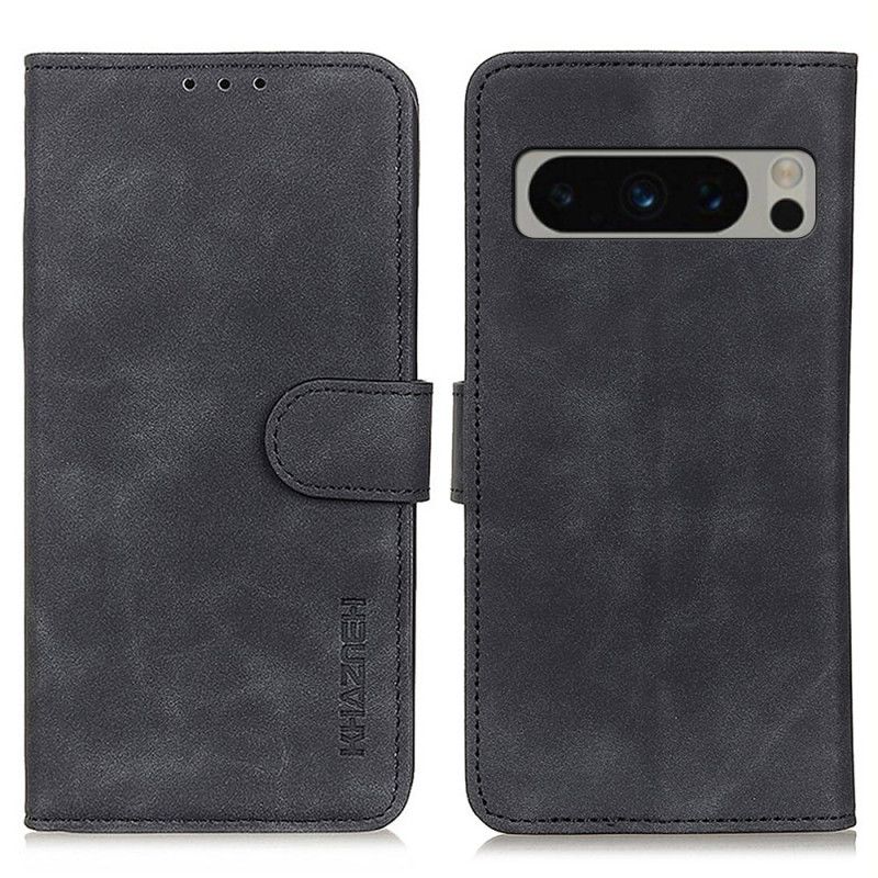 Kožený Kryt Google Pixel 8 Pro Kožený Efekt Khazneh