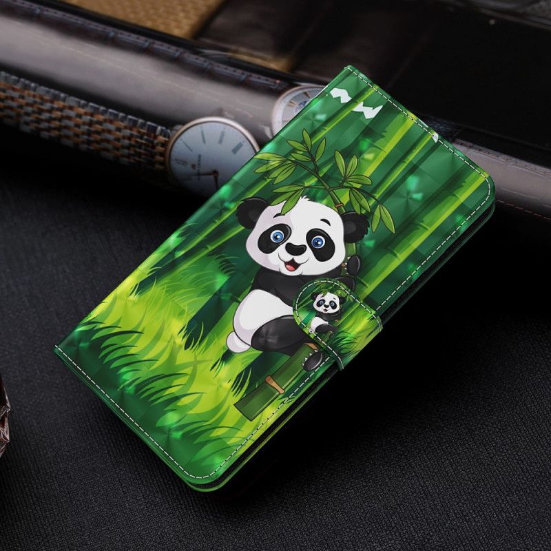 Kožený Kryt Google Pixel 8 Pro Panda Bamboo S Popruhem