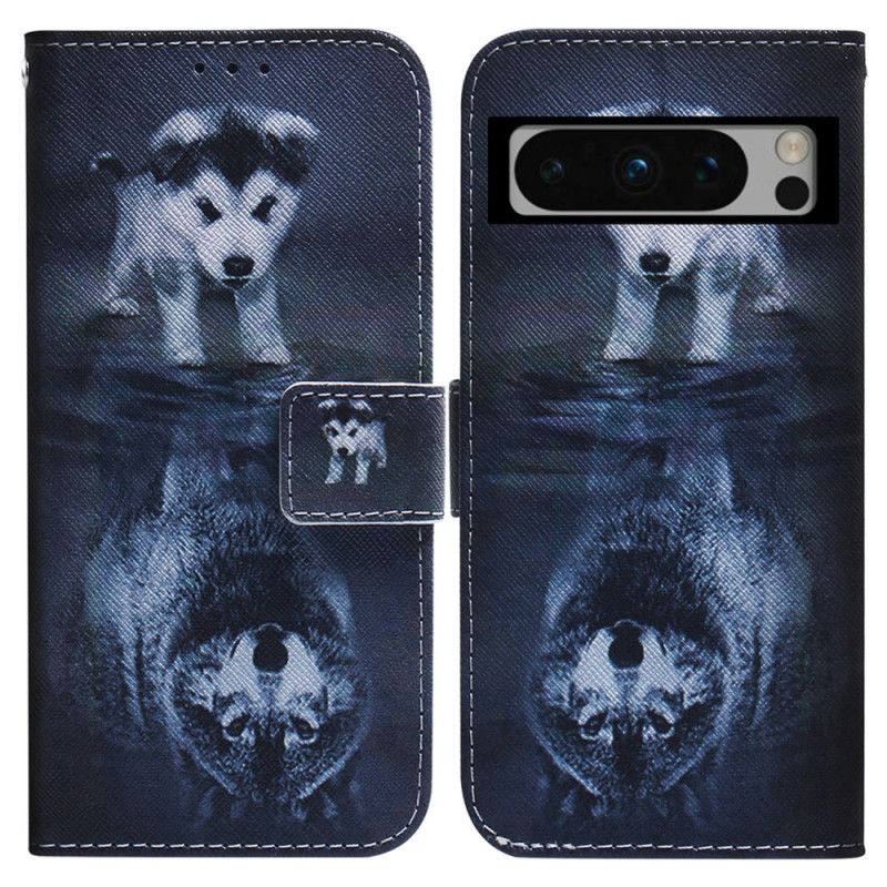 Kožený Kryt Google Pixel 8 Pro Sen Štěněte