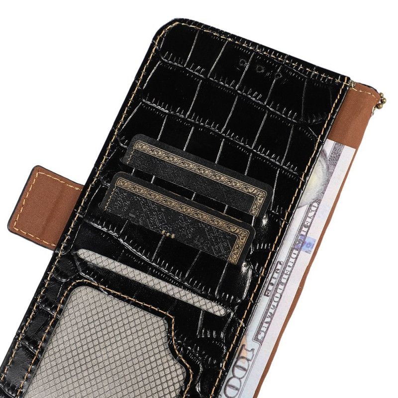 Kožený Kryt Google Pixel 8 Pro Styl Krokodýla Rfid