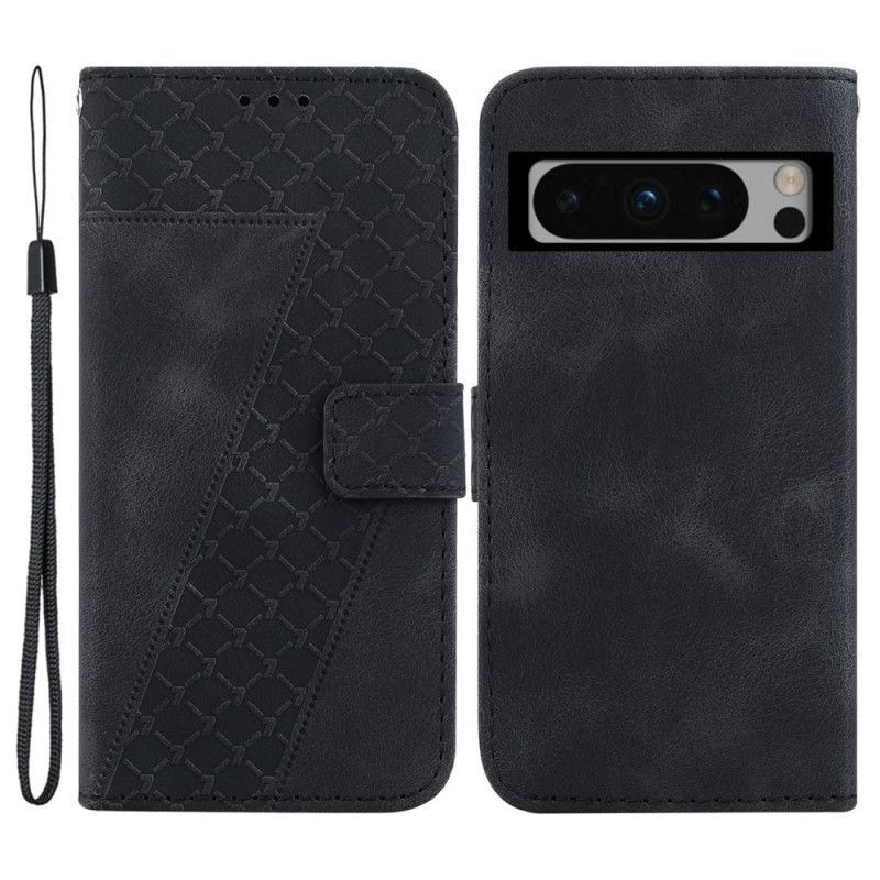 Kožený Kryt Na Google Pixel 8 Pro Design 7 Se Šňůrkou