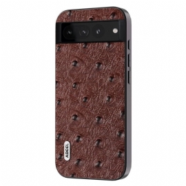 Kryt Na Google Pixel 8 Pro Pravá Kůže V Pštrosím Stylu