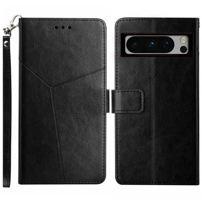 Peněženková Pouzdra Google Pixel 8 Pro Design Řemínku Y