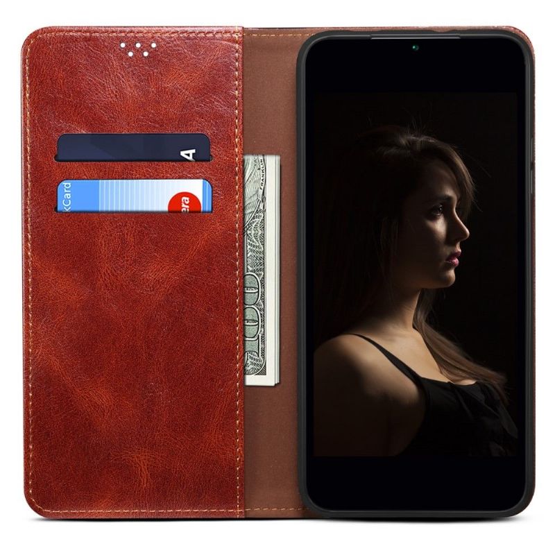 Flipové Pouzdro Na Huawei Nova 8i / Honor 50 Lite Ernestine Odkryté Švy