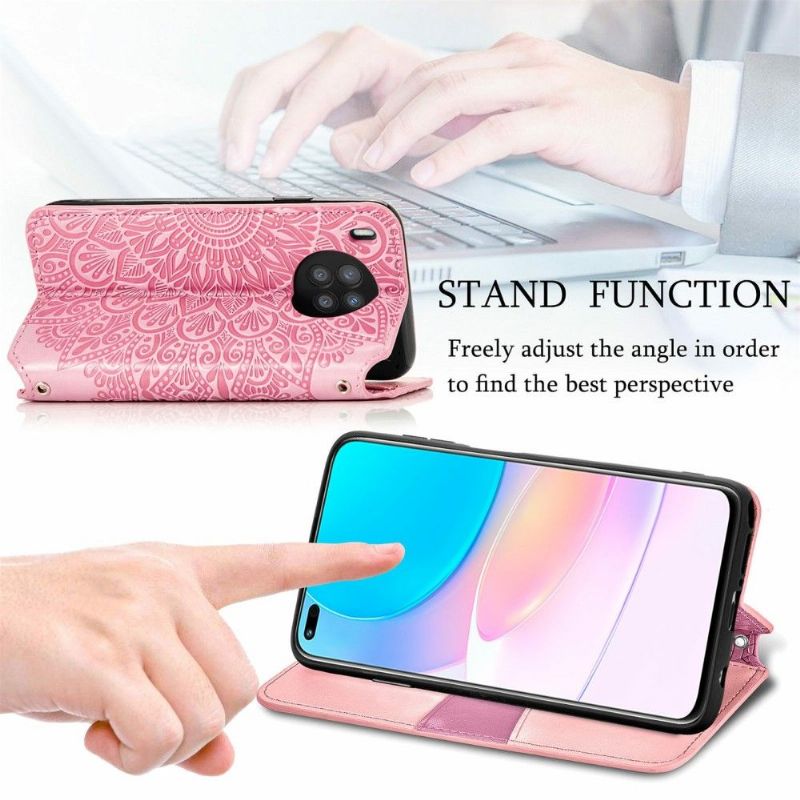 Flipové Pouzdro Na Huawei Nova 8i / Honor 50 Lite Kožené Pouzdro Flip Chic Mandala