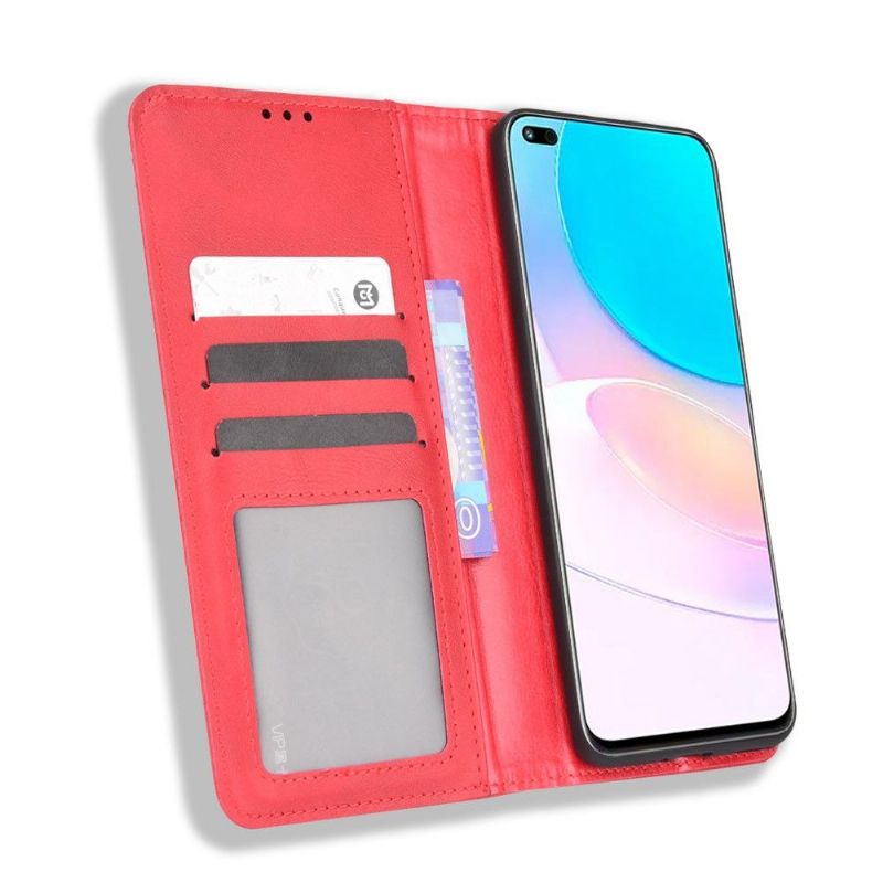 Kožené Pouzdro Folio Na Huawei Nova 8i / Honor 50 Lite Kůže Ve Stylu Cirénius