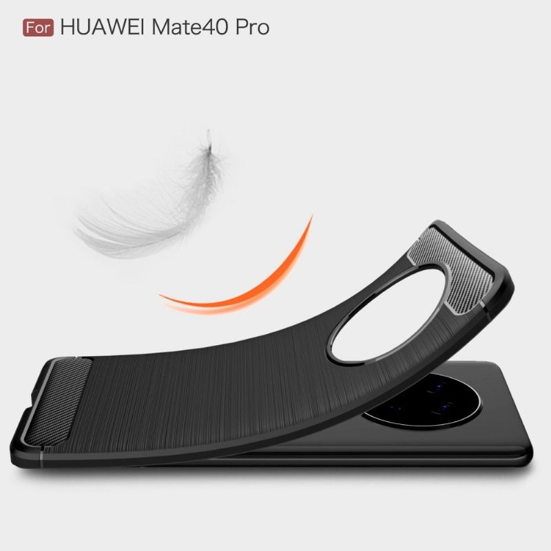 Kryty Na Mobil Na Huawei Mate 40 Pro Flexibilní Kartáčovaný Efekt