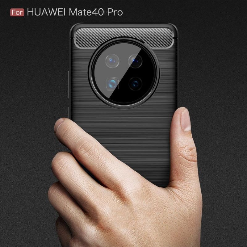 Kryty Na Mobil Na Huawei Mate 40 Pro Flexibilní Kartáčovaný Efekt